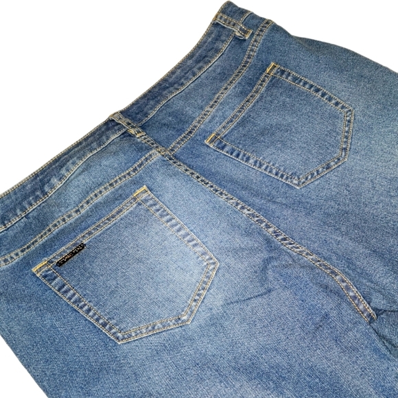 MICHAEL Michael Kors Cali Blue Wash Capri Jeans Size 16 - Picture 3 of 8